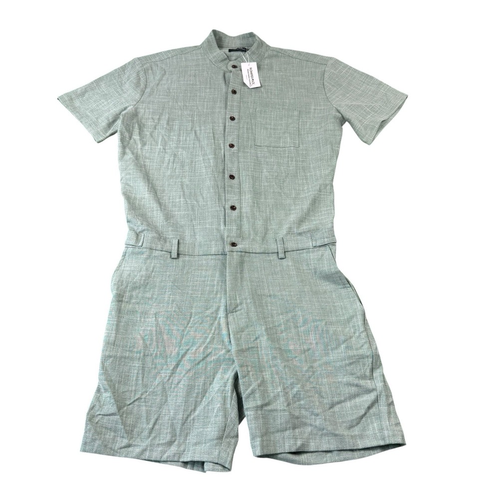Romperjack Green Woven Men’s Full Body Suit Size Large NWT
